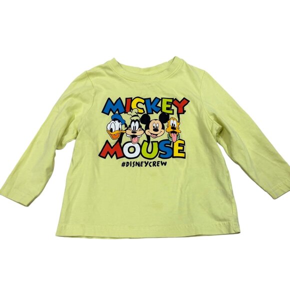 Disney Mickey Mouse & Friends #DisneyCrew Toddler T-Shirt 2-3Yrs 98CM Long Sleev - Picture 1 of 5